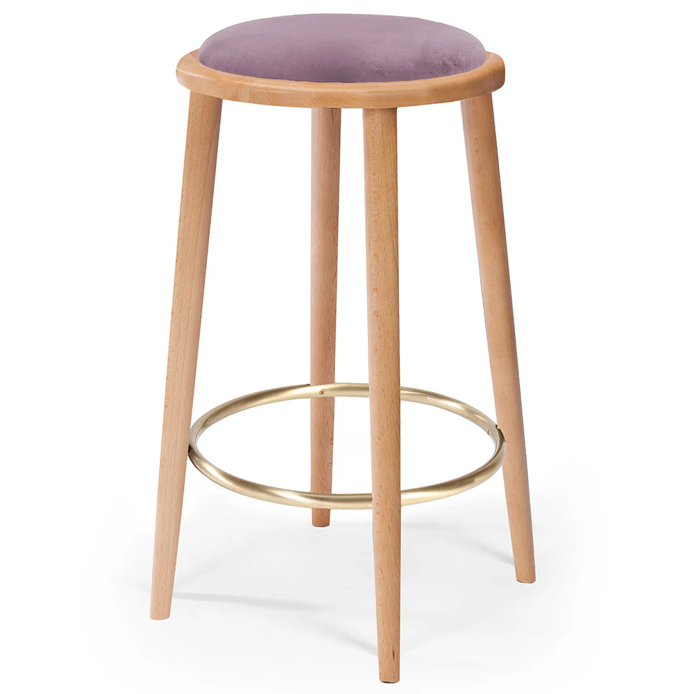 Luc Bar Stool - Upholstered - Image 2