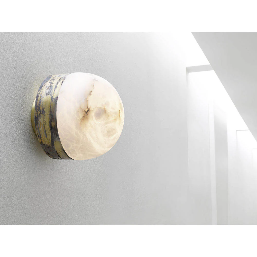 Lucid 200 Wall Sconce - Honed Alabaster - Image 2