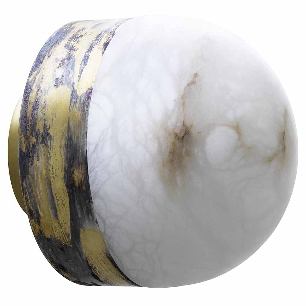 Lucid 300 Wall Sconce - Honed Alabaster