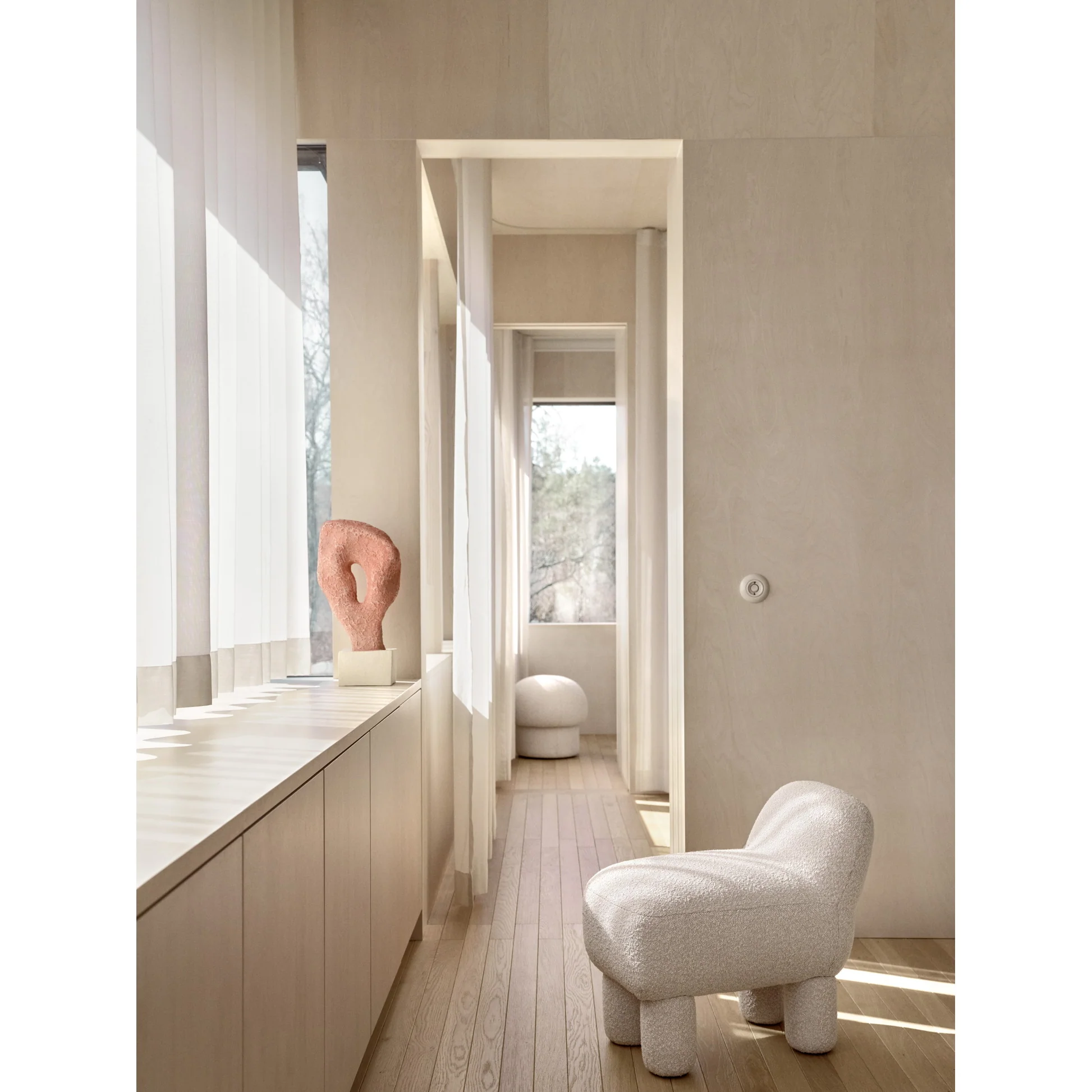 Lulu Pouf - Cream - Image 4