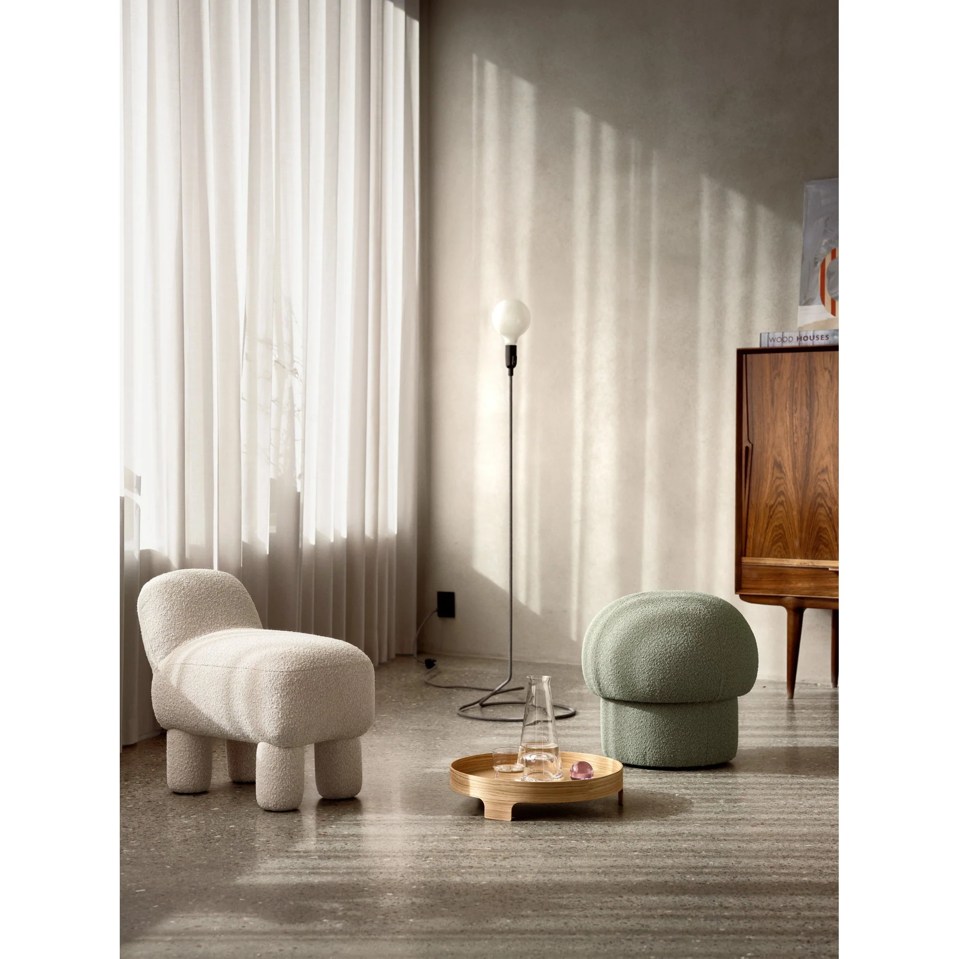Lulu Pouf - Cream - Image 5