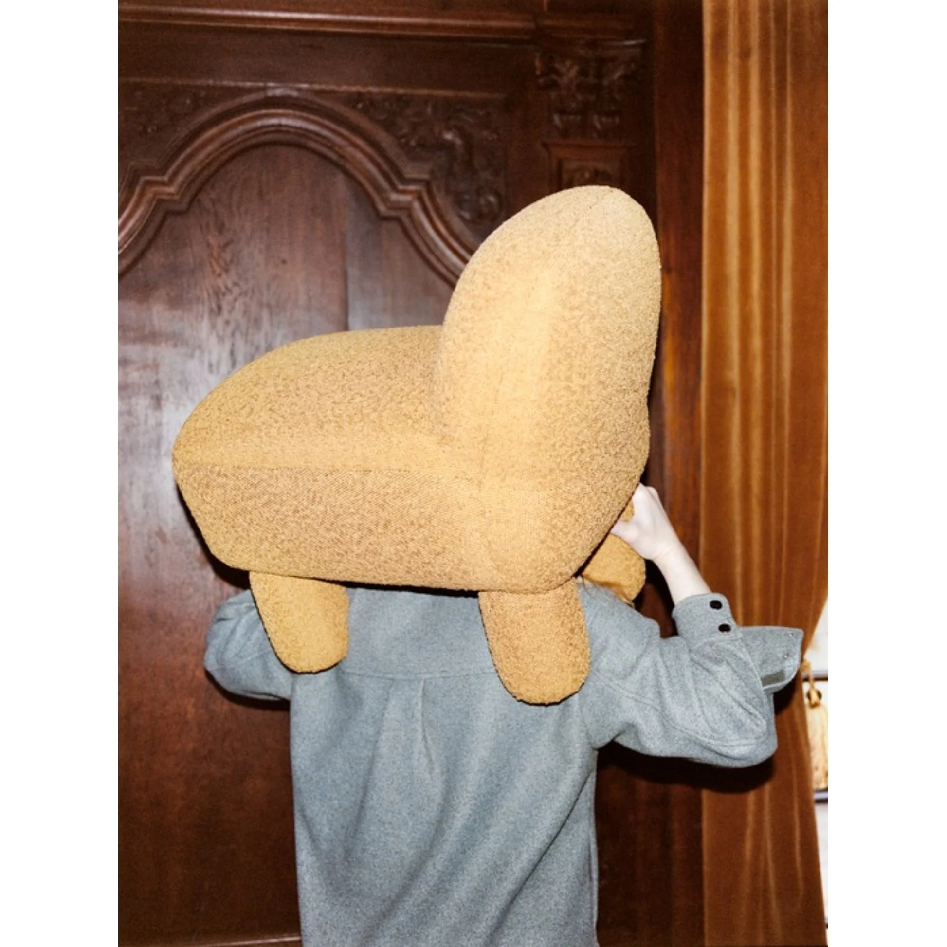 Lulu Pouf - Yellow - Image 14