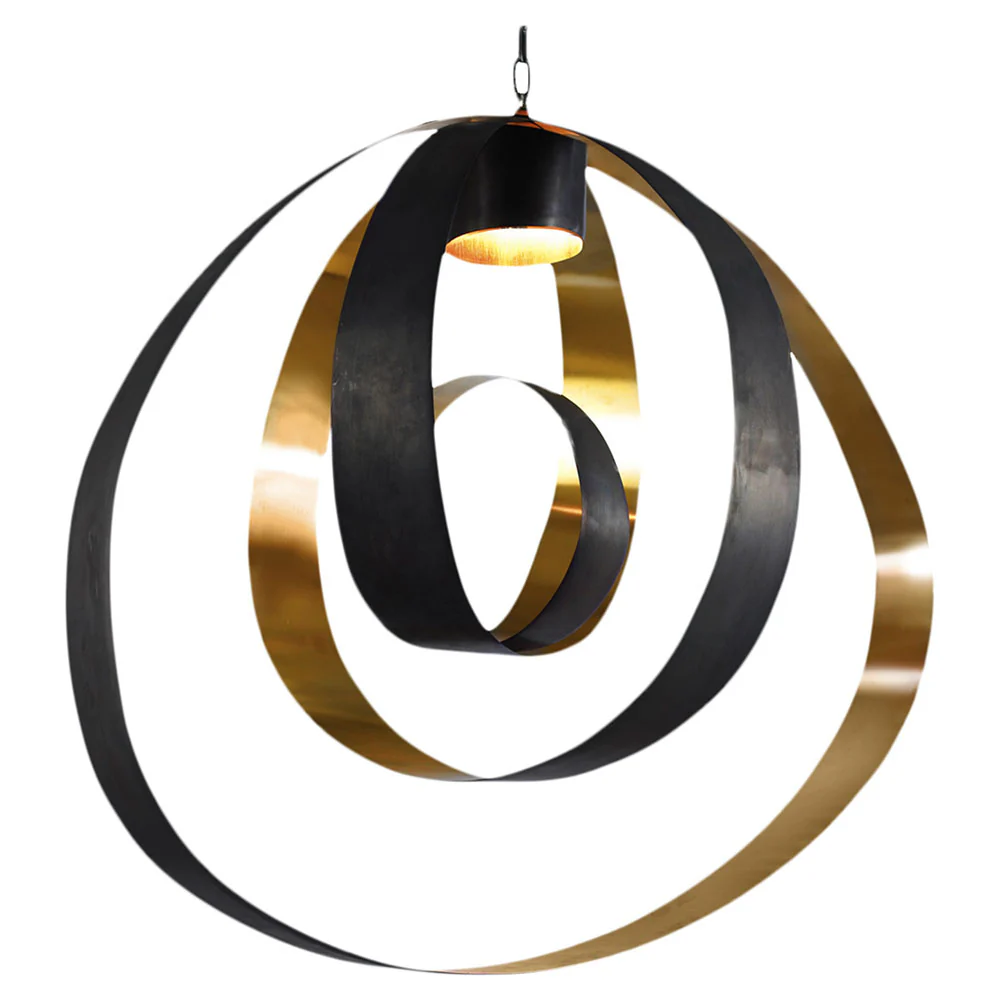 Lunar Pendant - Bronze, Satin Brass