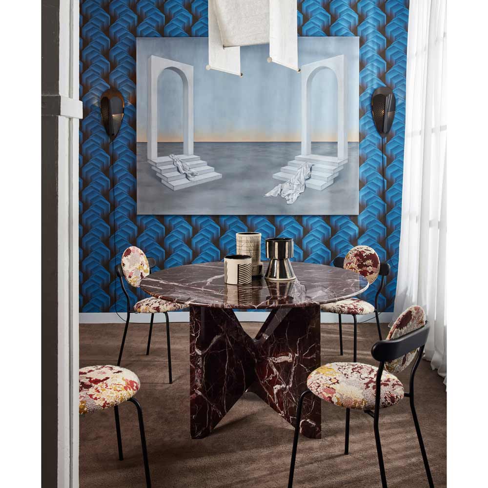 Lussas Wallpaper East - Dark Blue, Black - Image 2