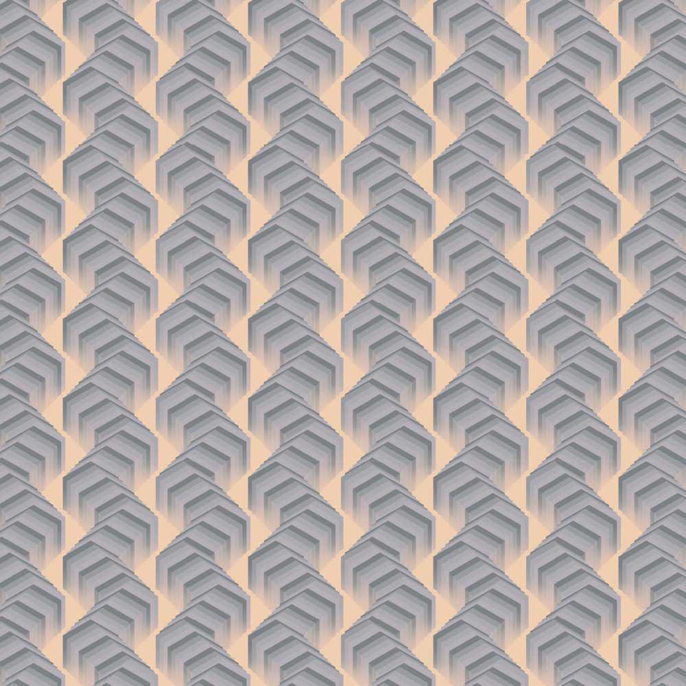 Lussas Wallpaper East - Gray, Pink