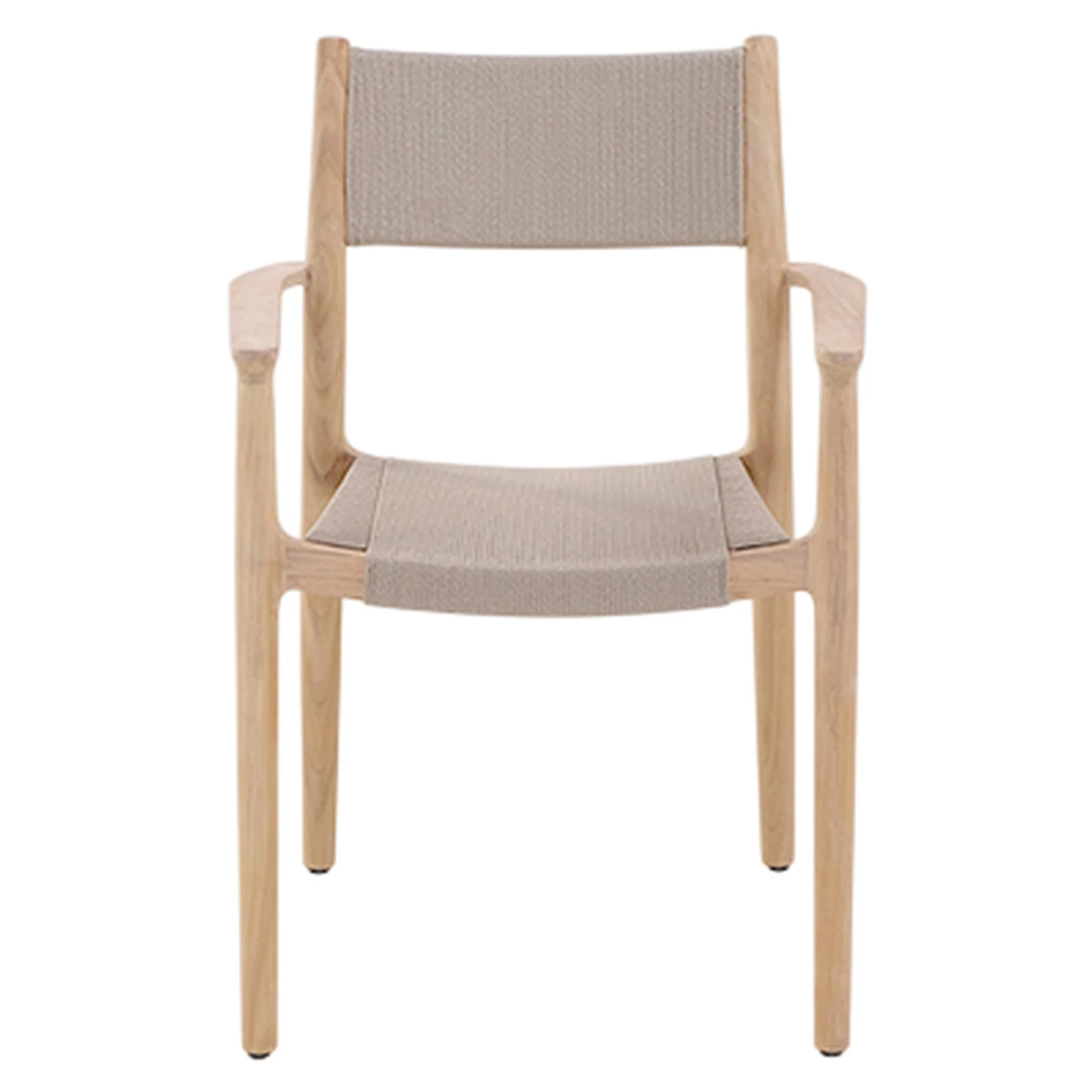 Maddalena Arm Chair - Mocca Rope, Teak