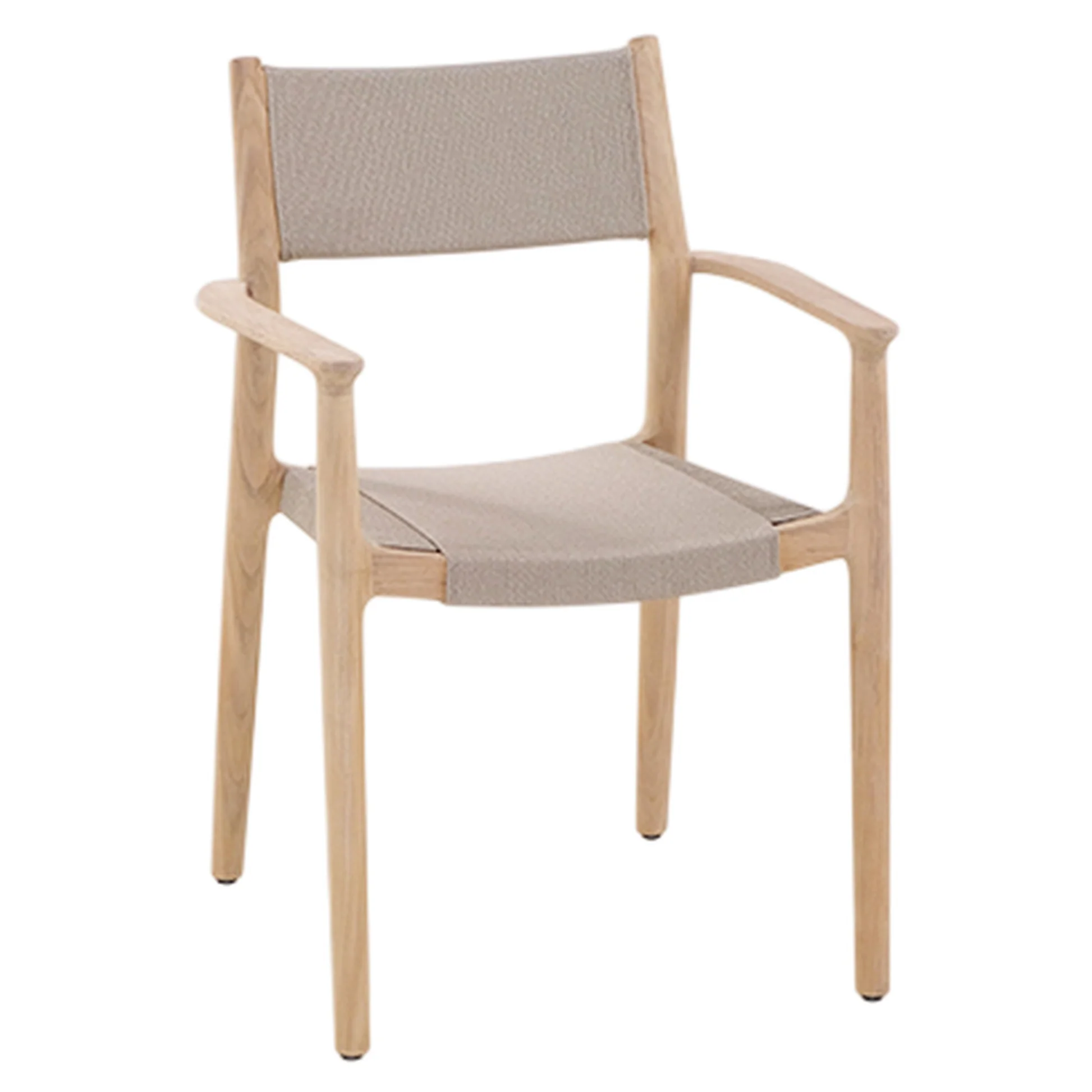 Maddalena Arm Chair - Mocca Rope, Teak - Image 2