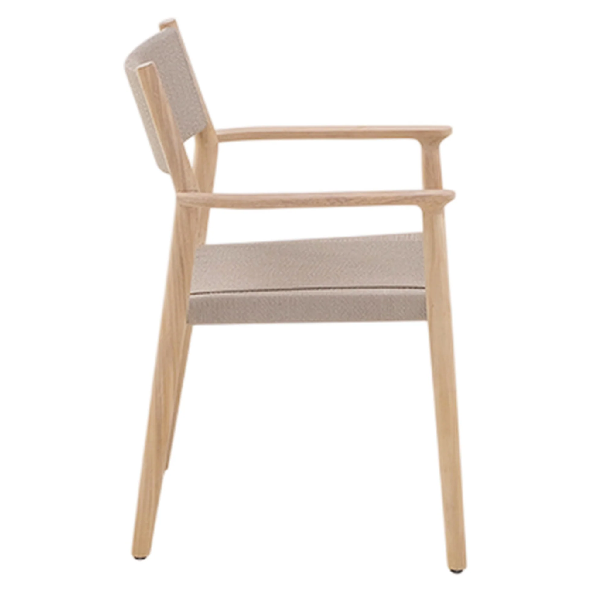 Maddalena Arm Chair - Mocca Rope, Teak - Image 3