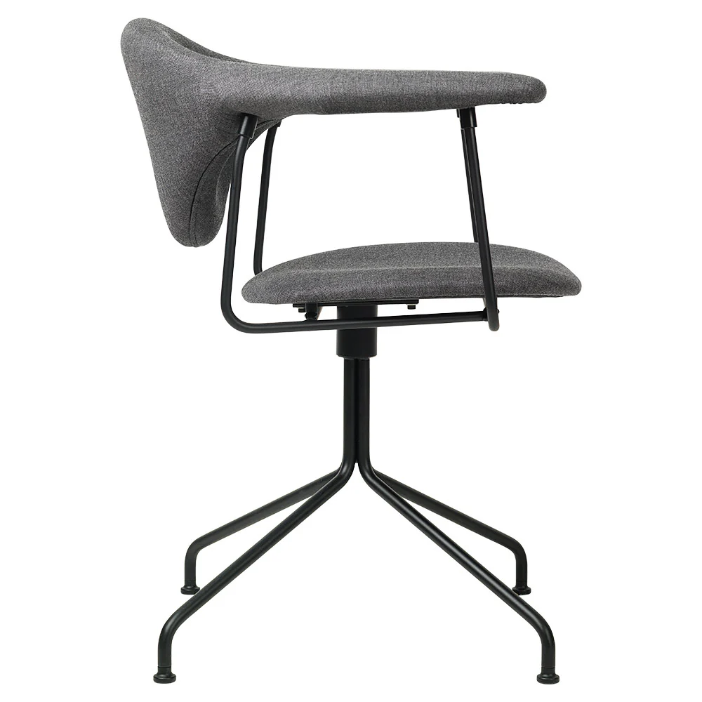 Masculo Fully Upholstered Meeting Chair - Swivel Base - Image 4