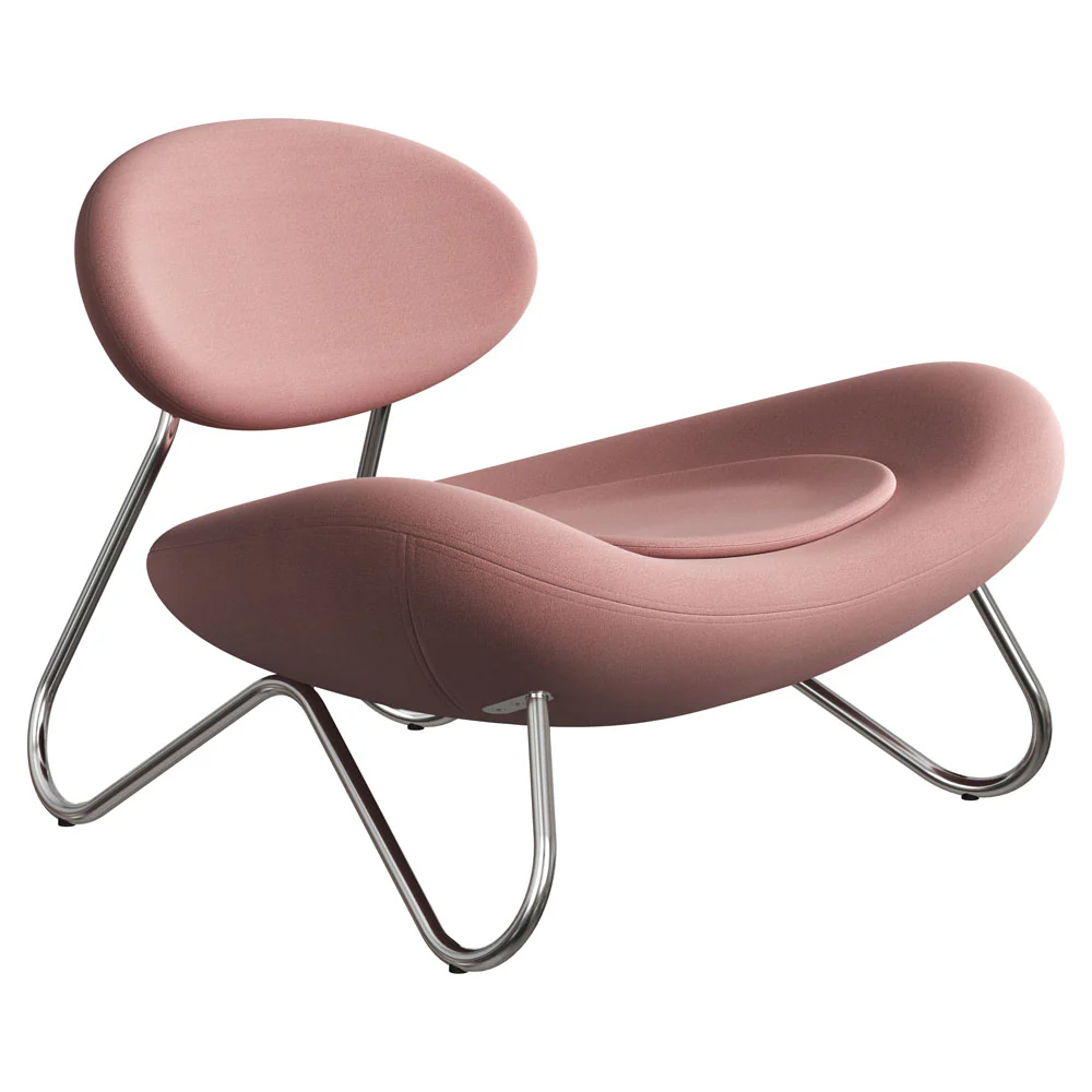 Meadow Lounge Chair - Vidar, Chrome
