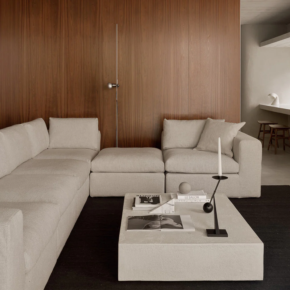 Mellow 1 Seater Modular Sofa - Off White - Image 7