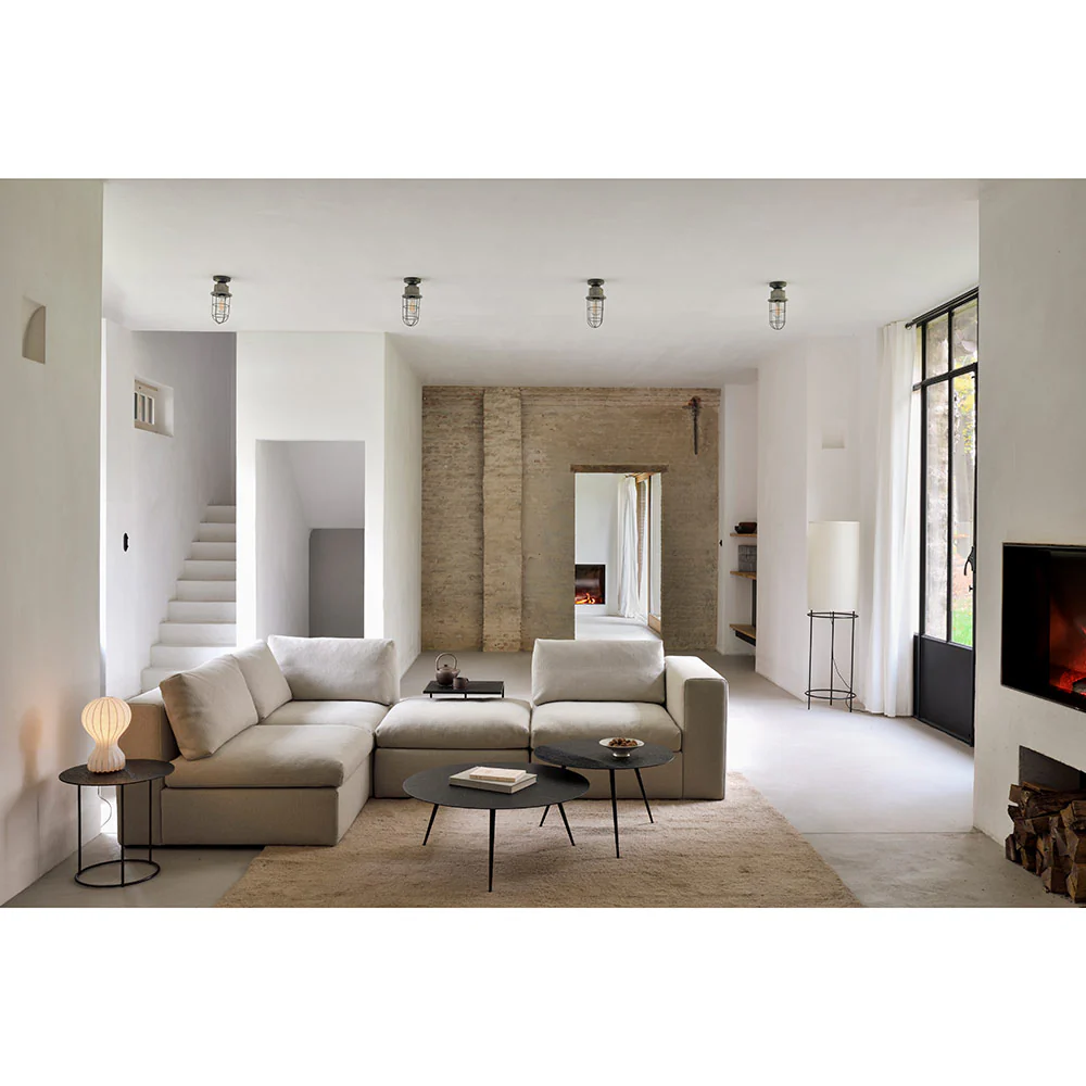 Mellow End Seater With Right Arm Modular Sofa - Off White - Image 2