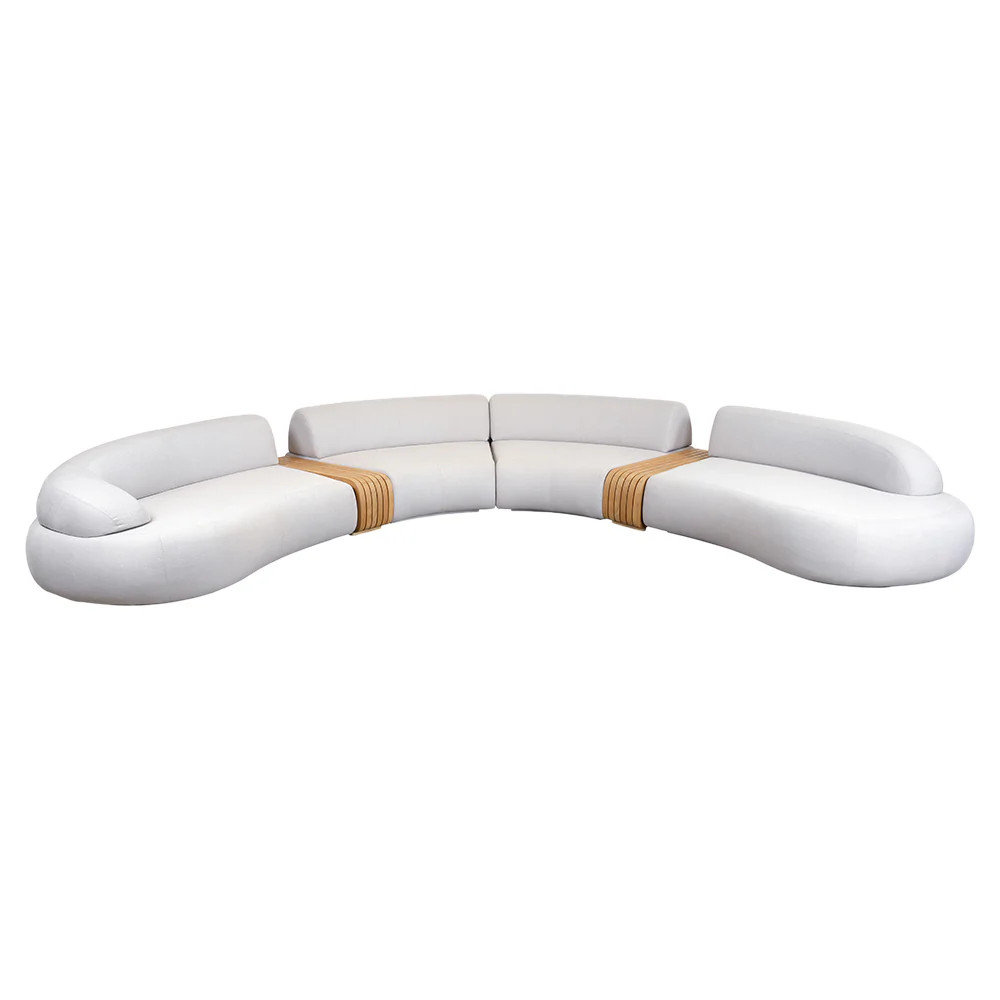 Mellow Outdoor 6 Seater Sofa - Sand