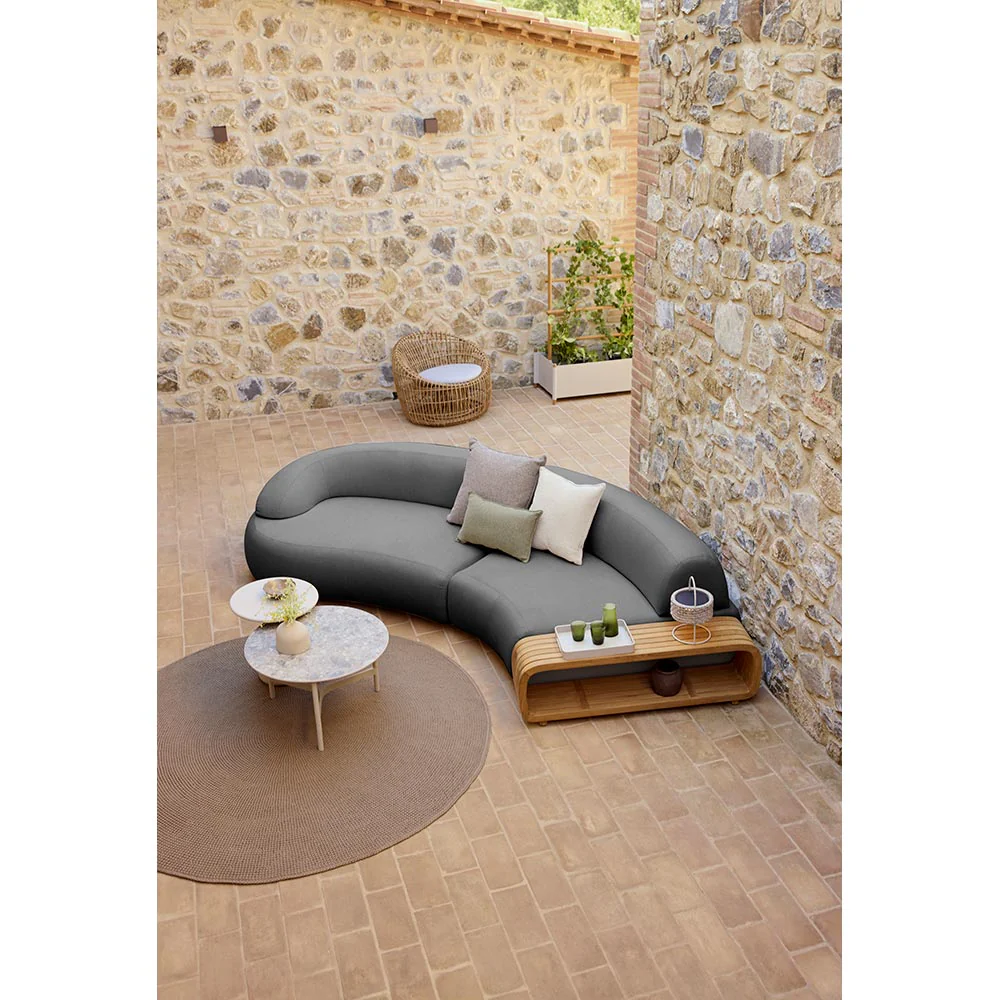 Mellow Outdoor Sofa - Left Module With Short Backrest, Sand - Image 5