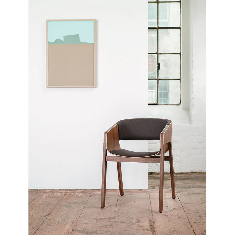 Merano Arm Chair - Upholstered, American Walnut - Image 4
