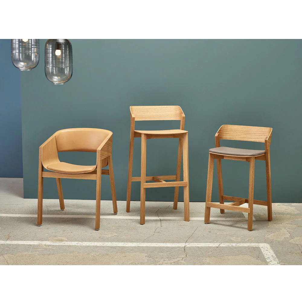 Merano Arm Chair - Upholstered, American Walnut - Image 6