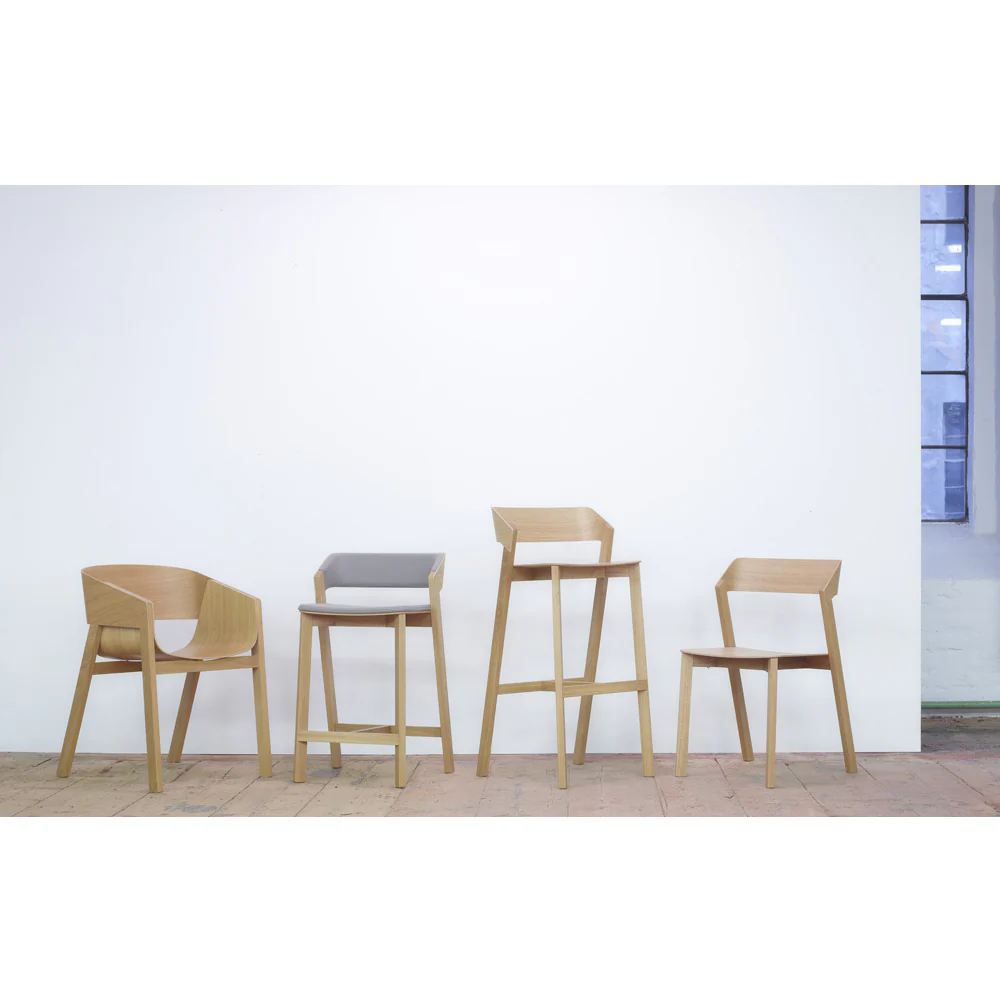 Merano Arm Chair - Upholstered, American Walnut - Image 7