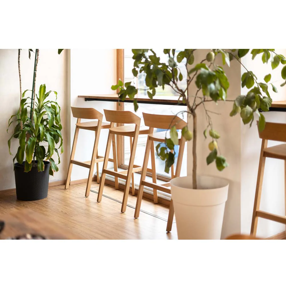 Merano Counter Stool - Wood - Image 4