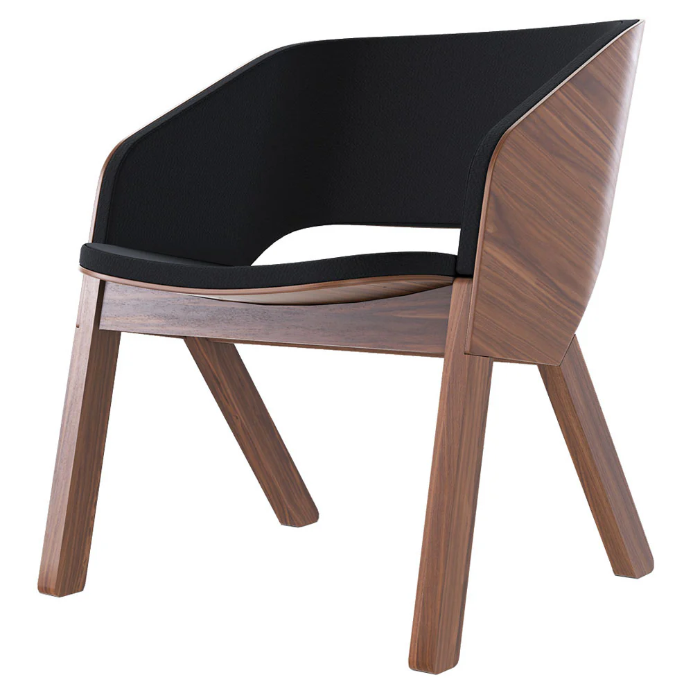 Merano Lounge Arm Chair - American Walnut