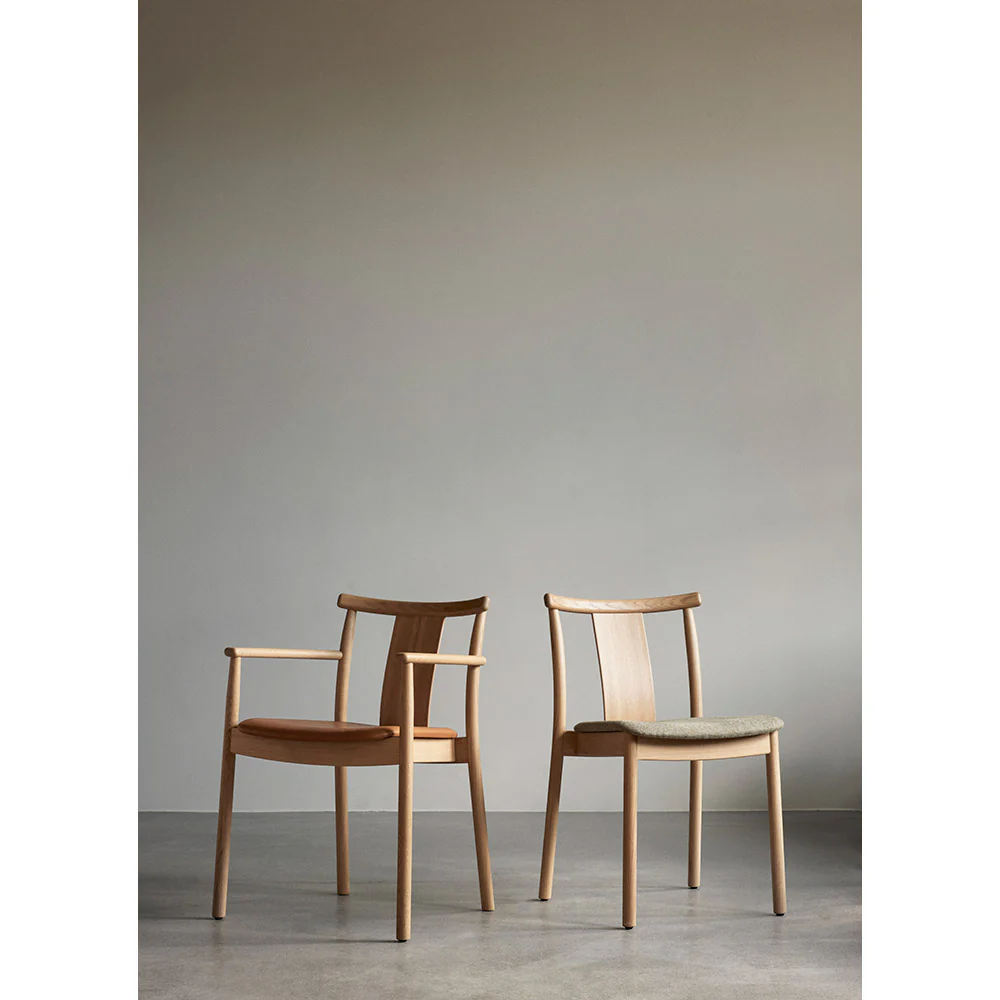 Merkur Seat Upholstered Dining Chair - Black Oak - Image 8
