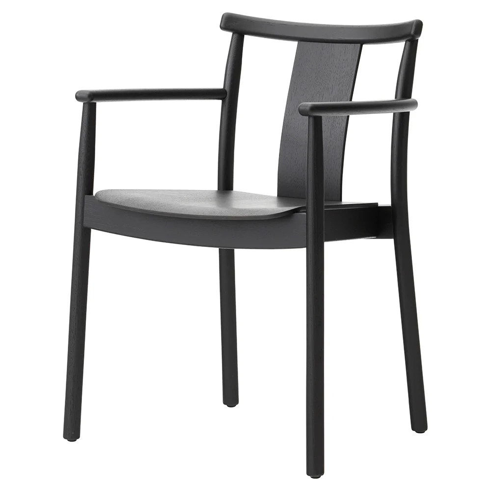 Merkur Unupholstered Dining Armchair - Black Oak