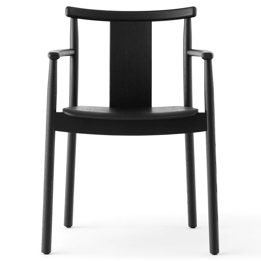 Merkur Unupholstered Dining Armchair - Black Oak - Image 2