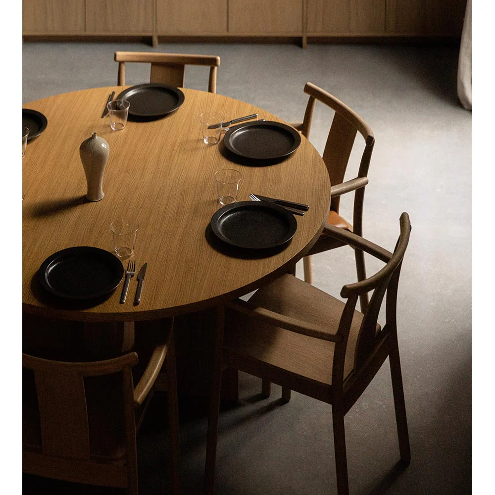 Merkur Unupholstered Dining Armchair - Black Oak - Image 4