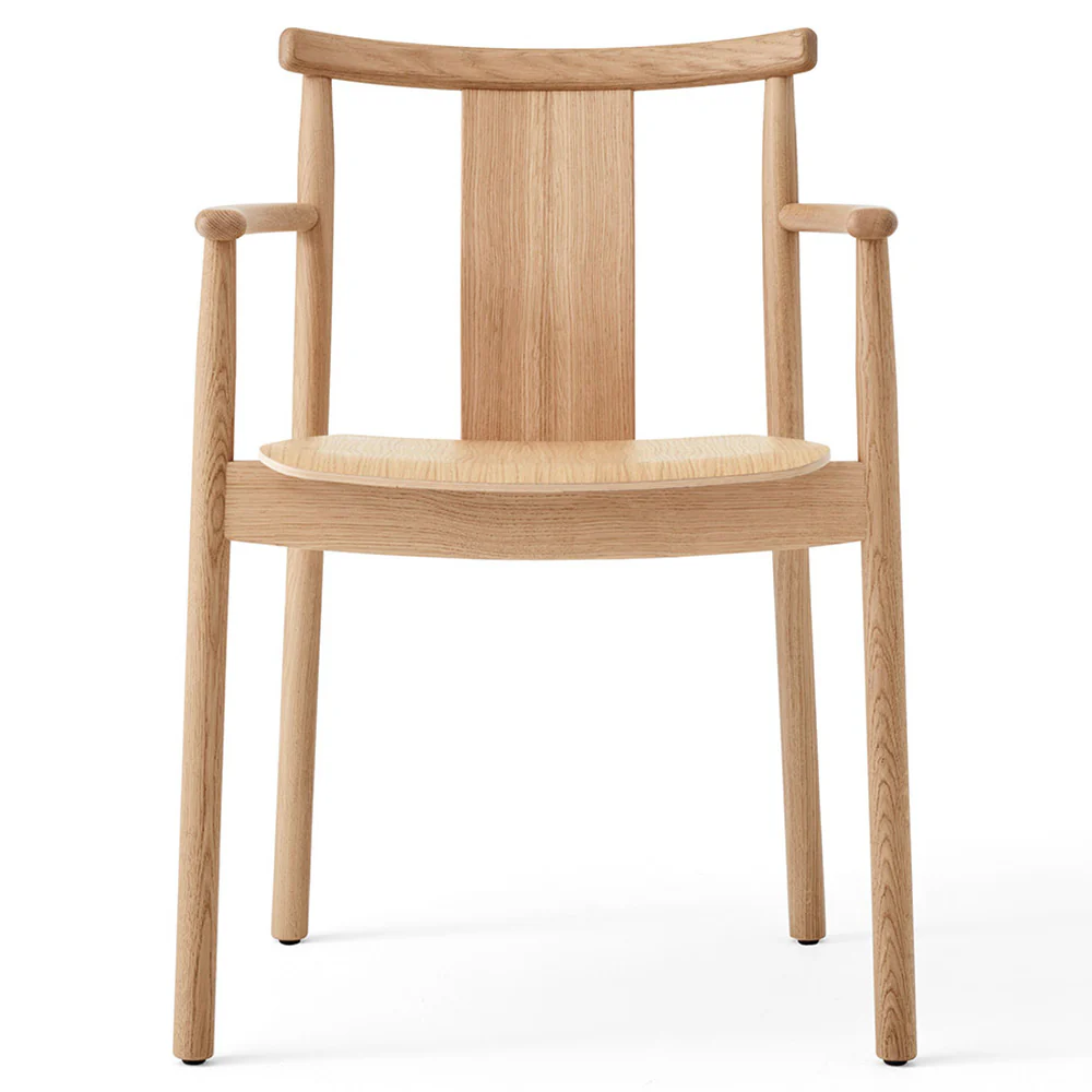 Merkur Unupholstered Dining Armchair - Natural Oak - Image 2