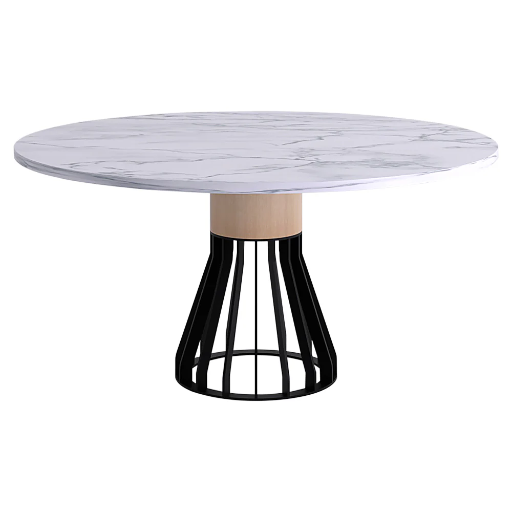 Mewoma Dining Table - White Marble Top