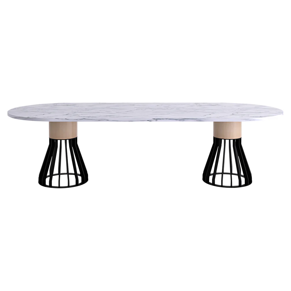 Mewoma Double Dining Table - 110"W - Image 3