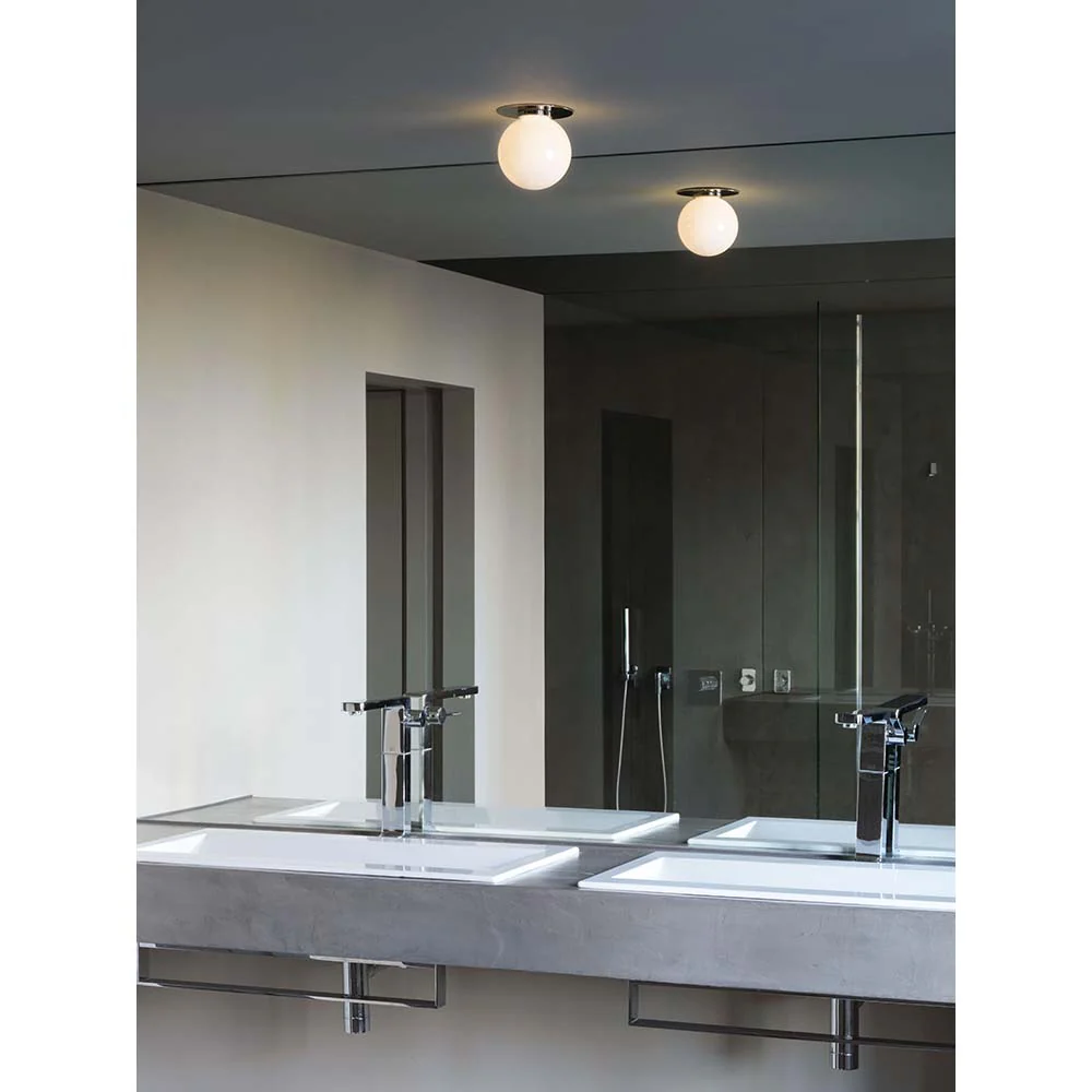 Mezzo Flush Mount - Opal Glass Shade - Image 3