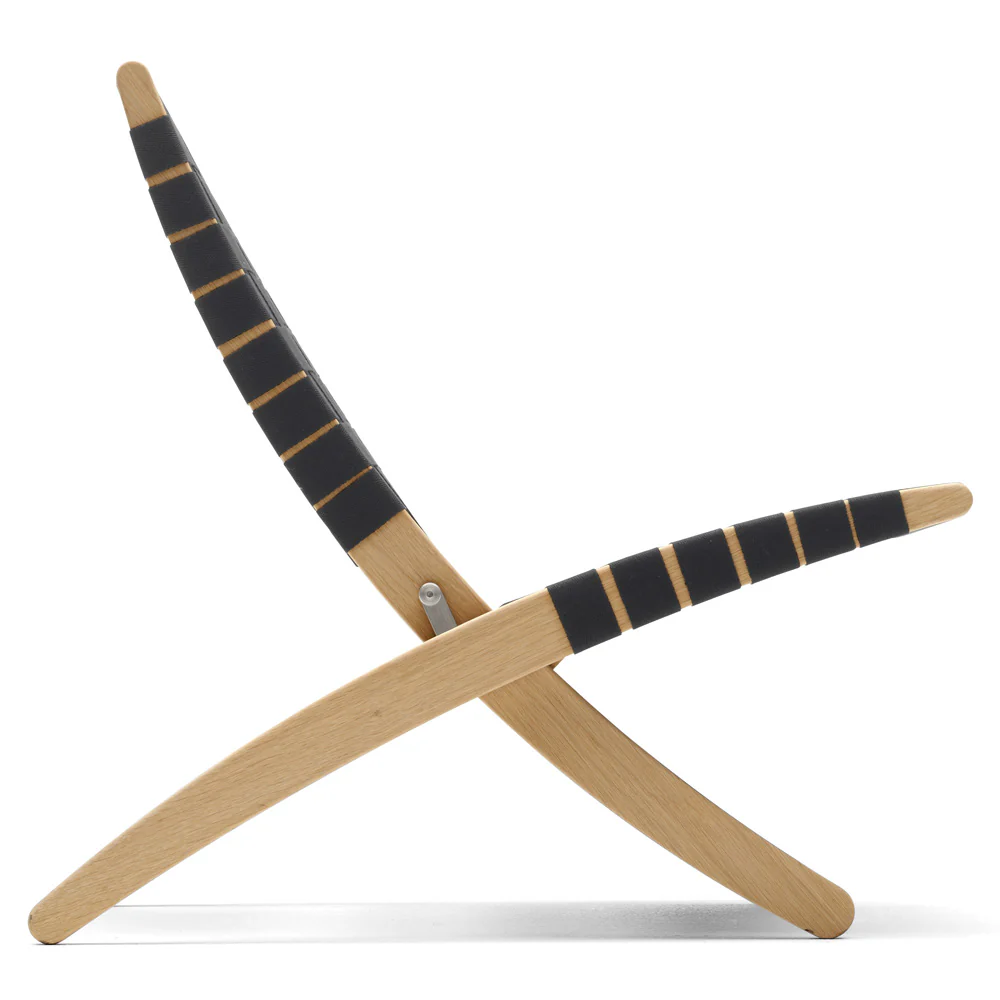 MG501 Cuba Chair - Black Cotton Webbing - Image 3