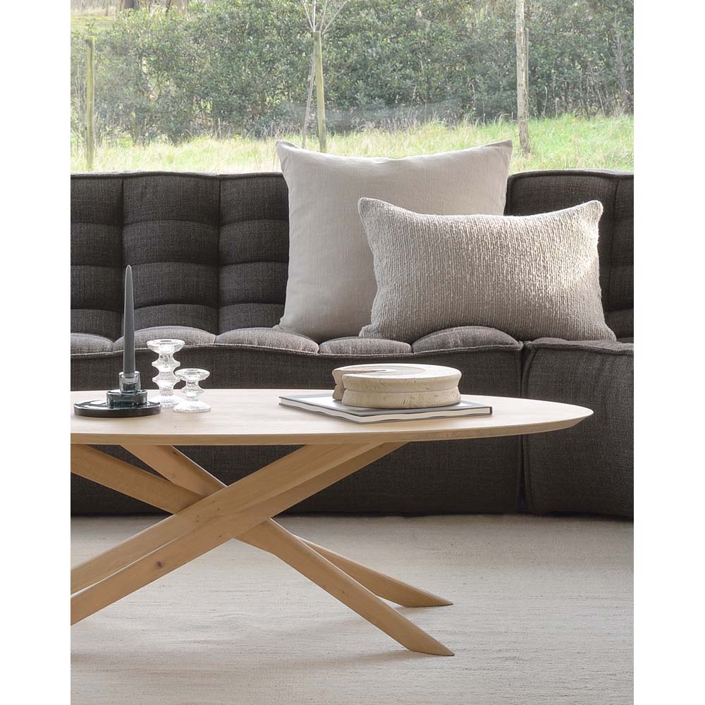 Mikado Oval Coffee Table - Oak - Image 3