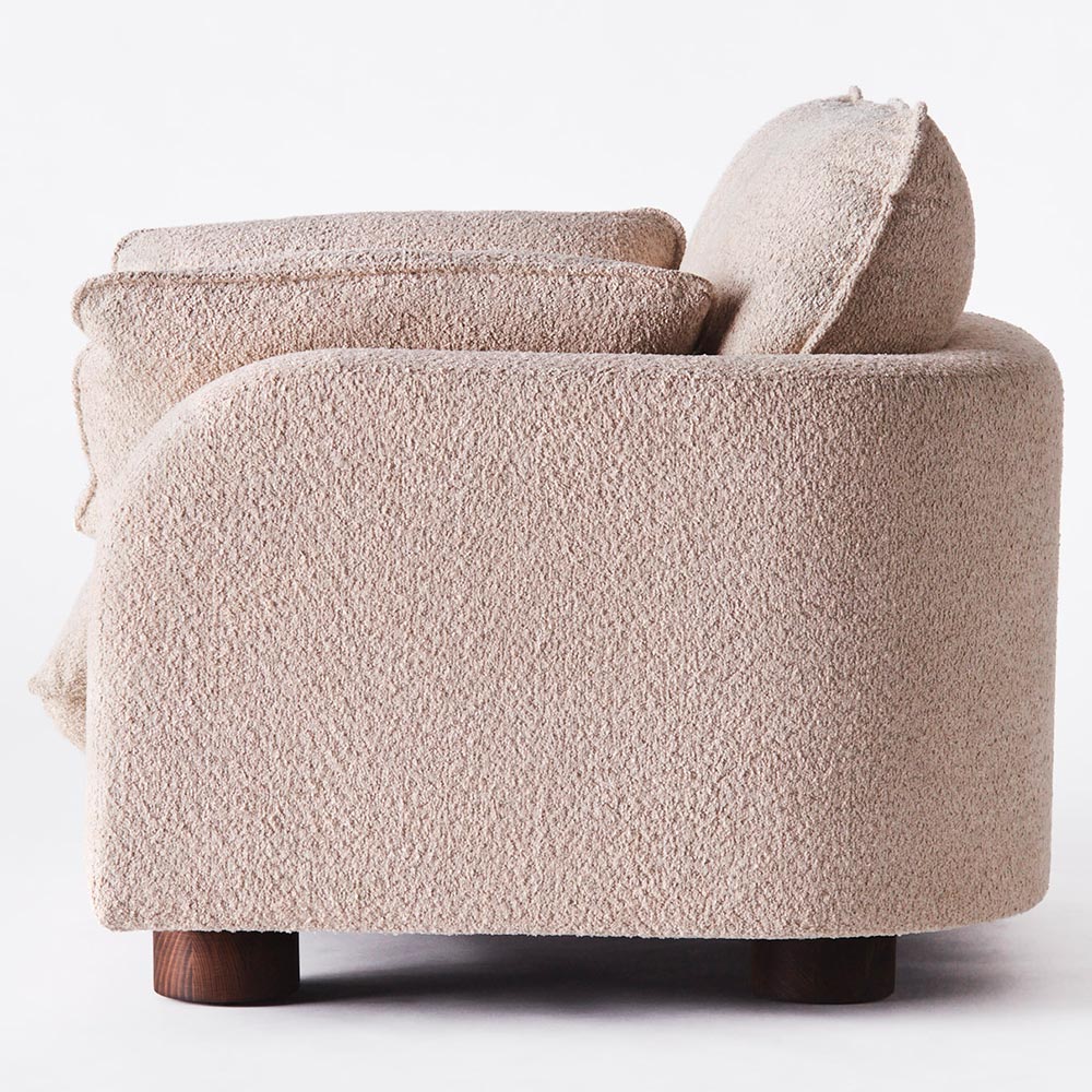 Miles Armchair - Beige Boucle - Image 3