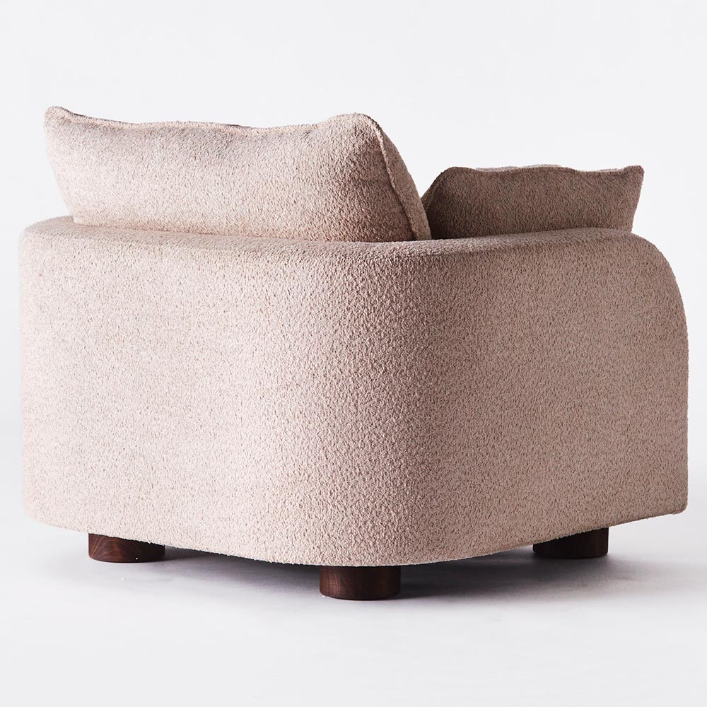 Miles Armchair - Beige Boucle - Image 4