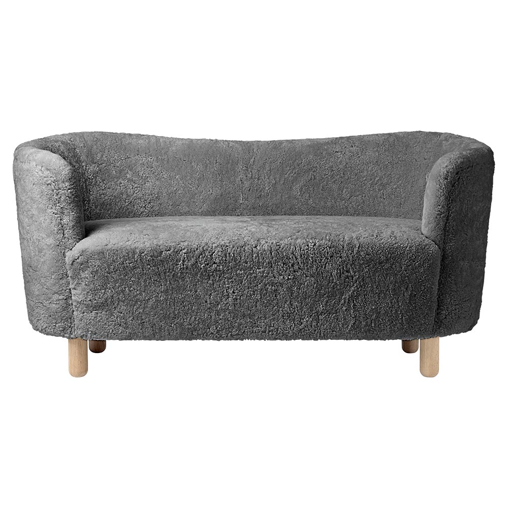 Mingle Sofa - Anthracite Sheepskin, Natural Oak