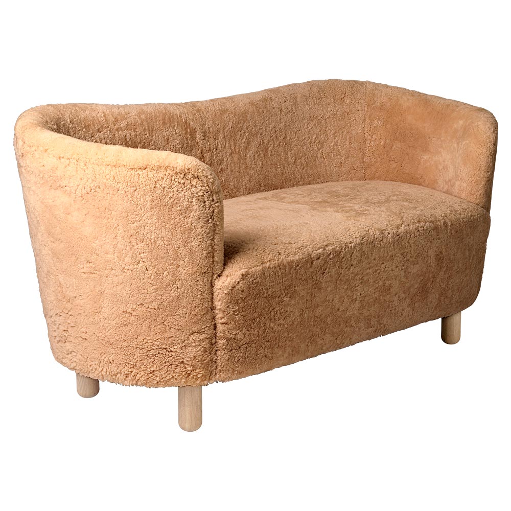 Mingle Sofa - Honey Sheepskin, Natural Oak - Image 2