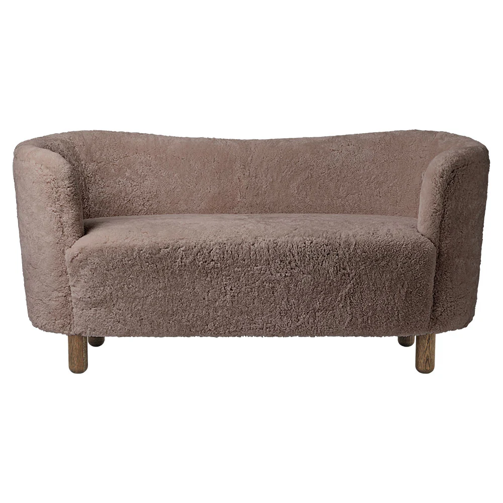 Mingle Sofa - Sahara Sheepskin, Dark Stained Oak