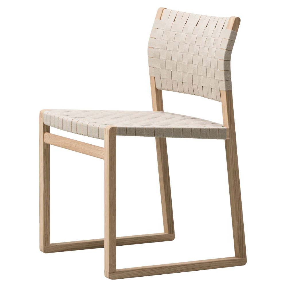 Mogensen BM61 Dining Chair - Natural Linen Webbing - Image 3