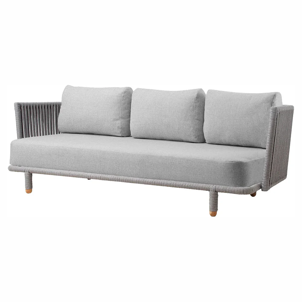 Moments 3 Seater Sofa - Dark Gray Cushions