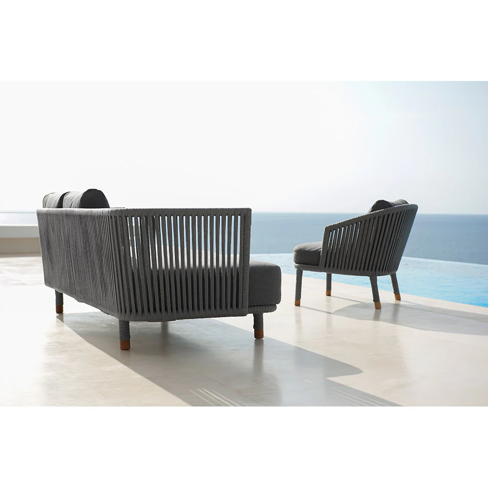 Moments Outdoor 3 Seater Sofa - Gray - Image 8