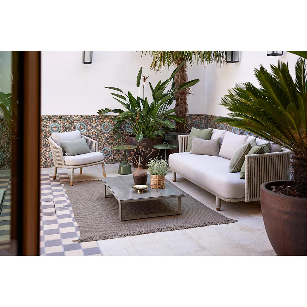 Moments Outdoor 3 Seater Sofa - Sand - Image 4