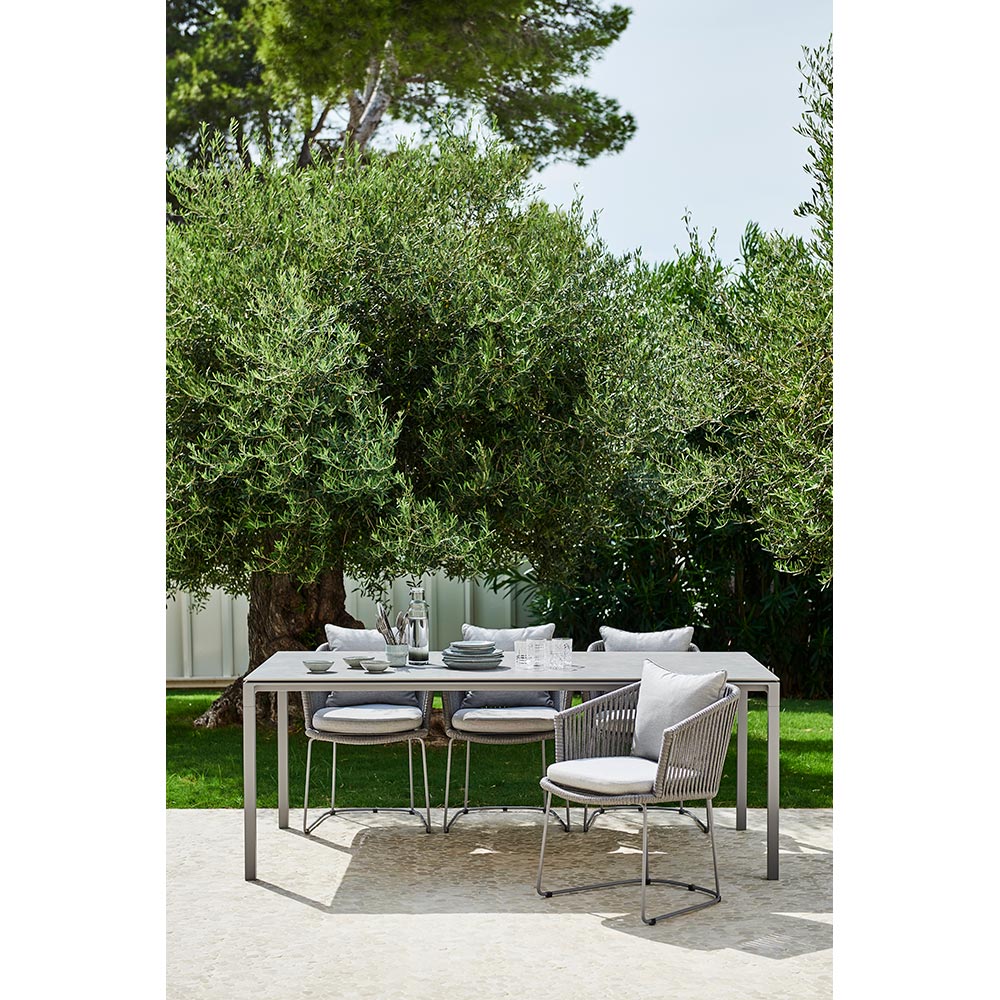 Moments Outdoor Chair - Desert Sand Cushions, Gray Rope Frame - Image 6