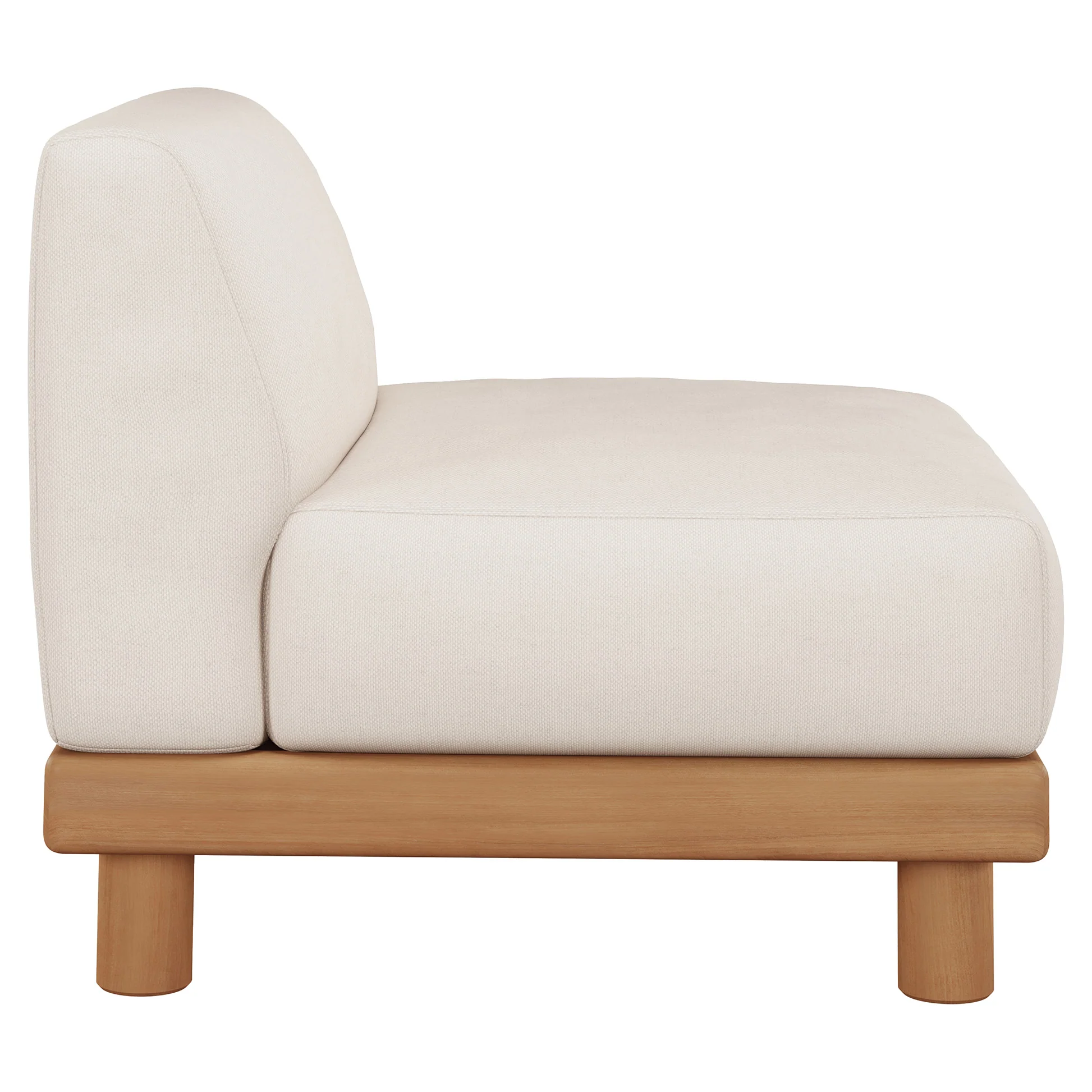 Monocle Outdoor 1 Seater Modular Sofa - White - Image 3