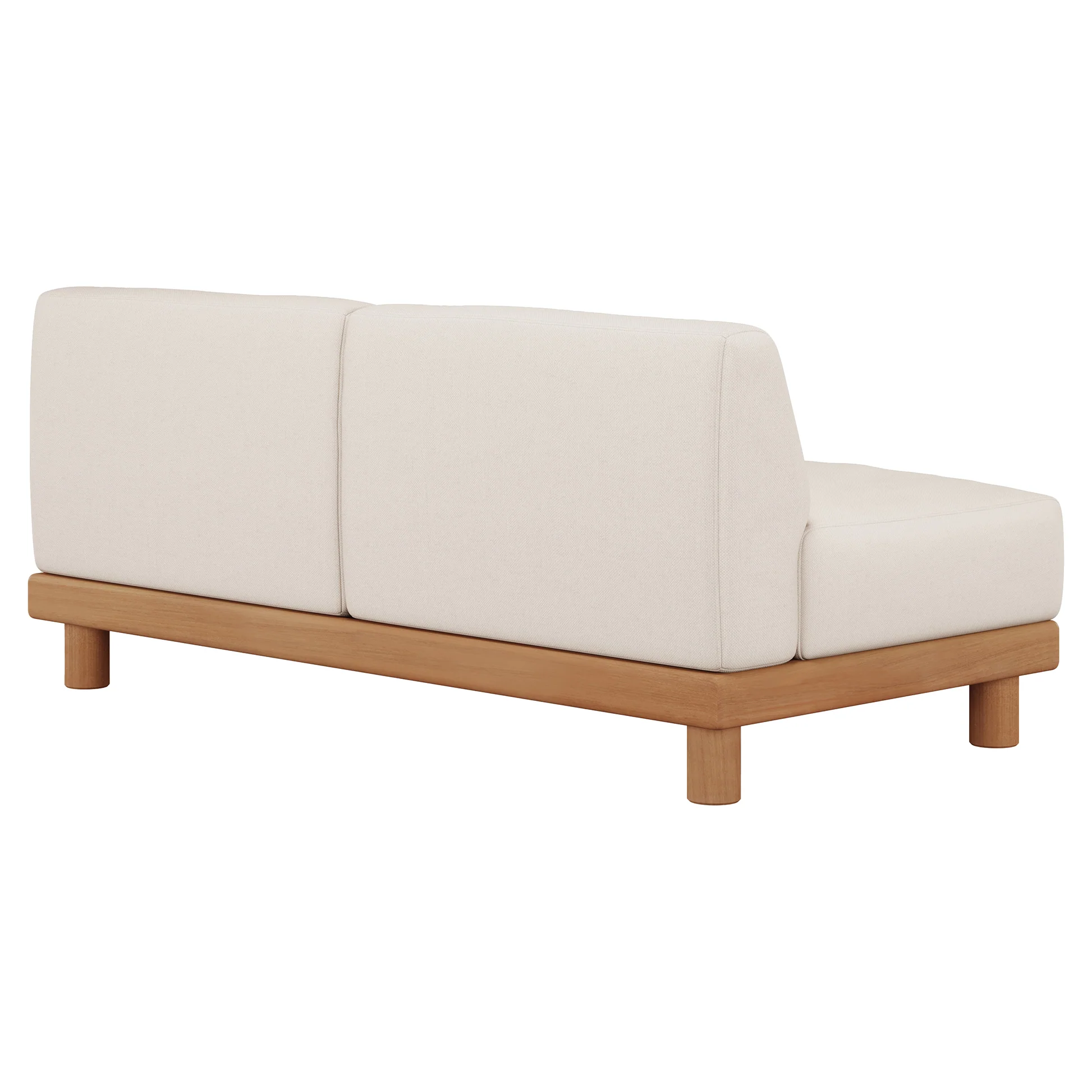 Monocle Outdoor 2 Seater Modular Sofa - White - Image 3
