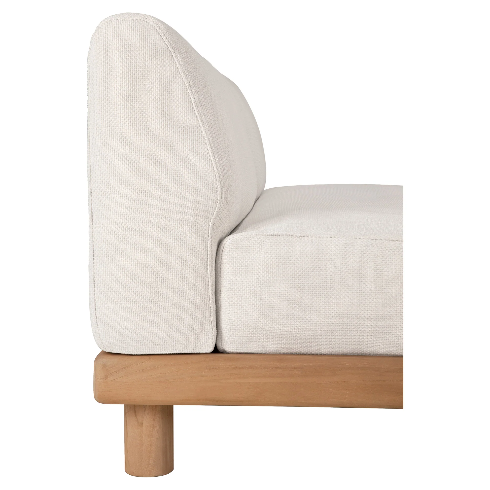 Monocle Outdoor 2 Seater Modular Sofa - White - Image 4
