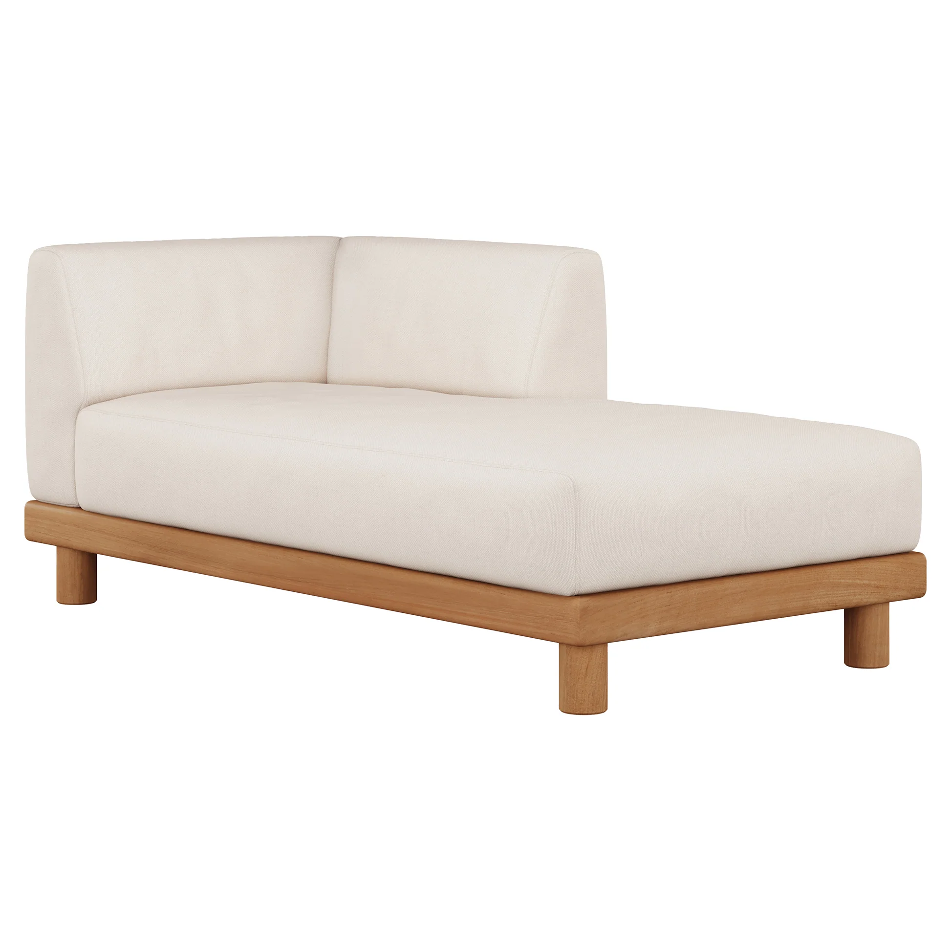 Monocle Outdoor Daybed Modular Sofa - White - Image 3