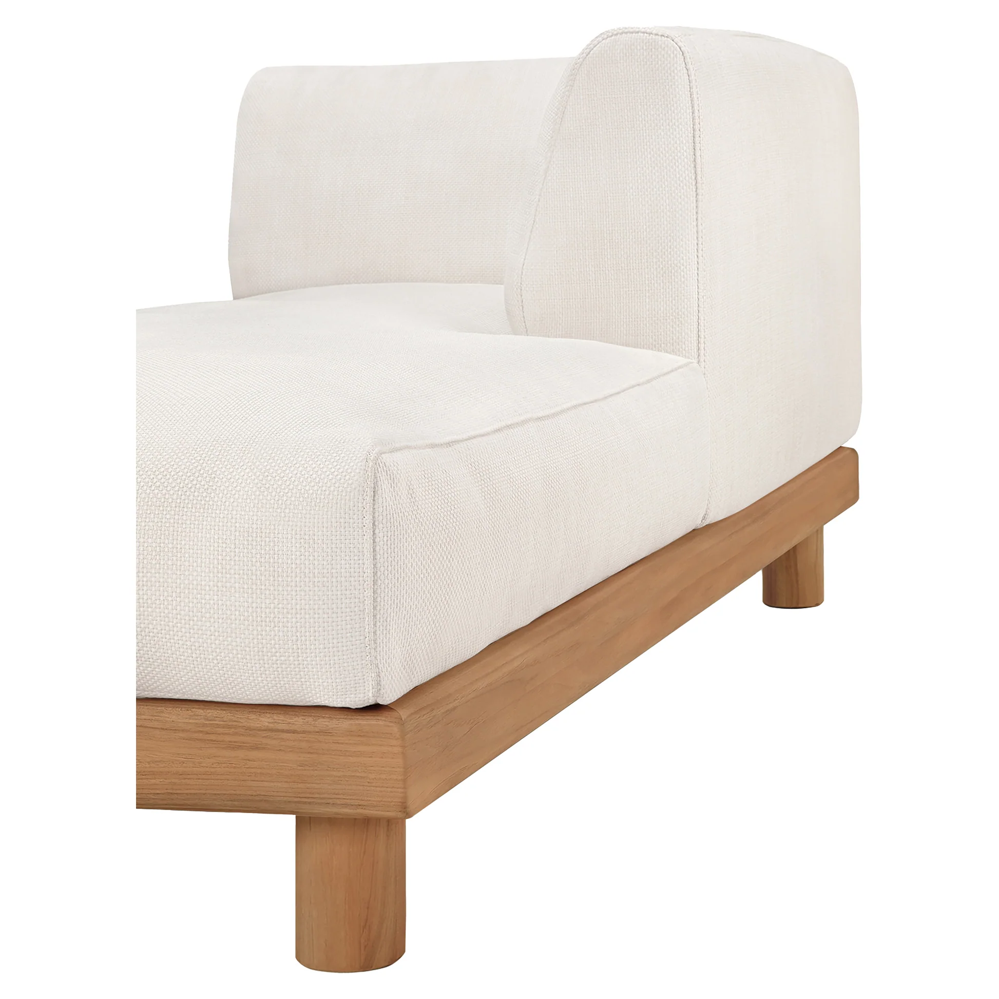 Monocle Outdoor Daybed Modular Sofa - White - Image 6