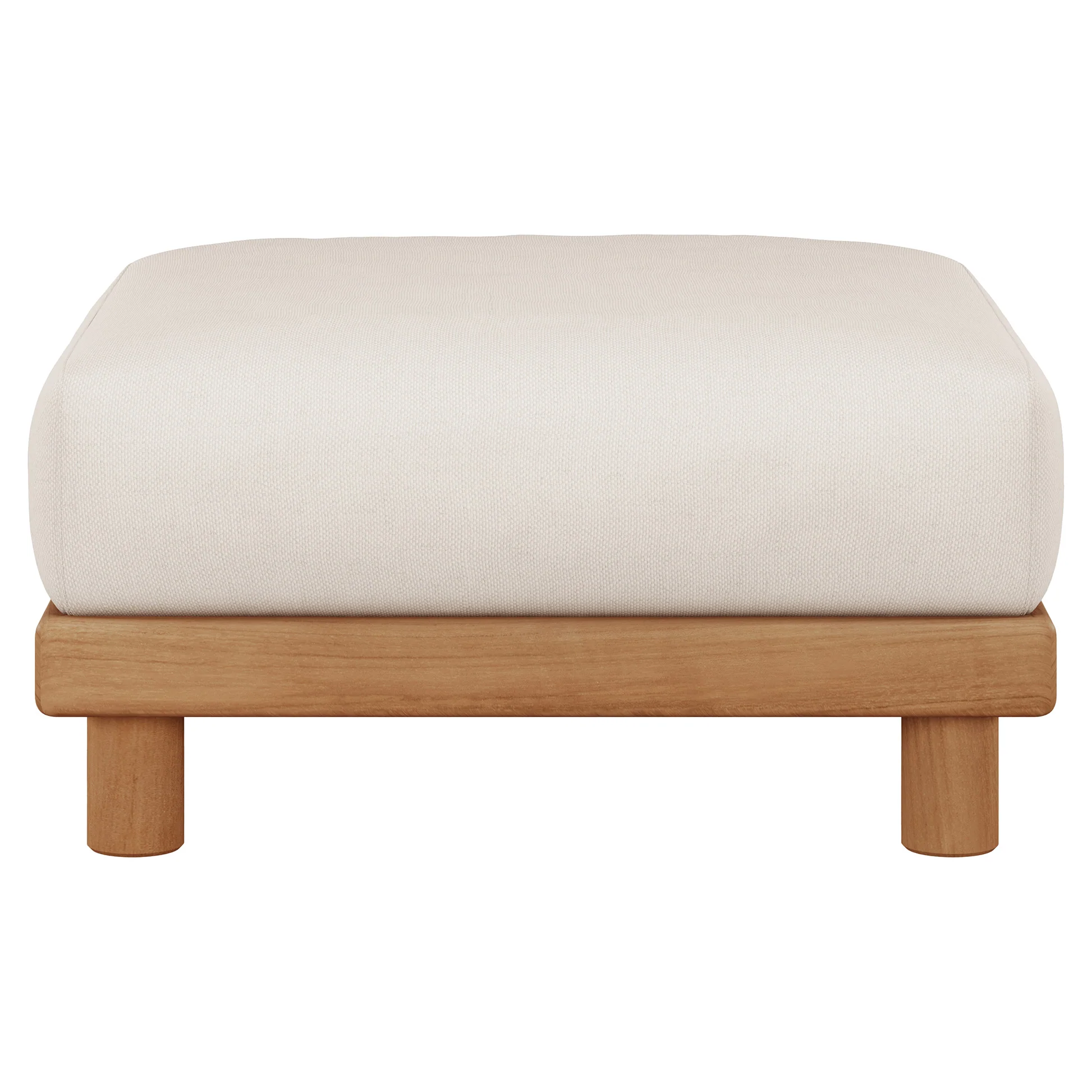 Monocle Outdoor Footstool Modular Sofa - White - Image 2