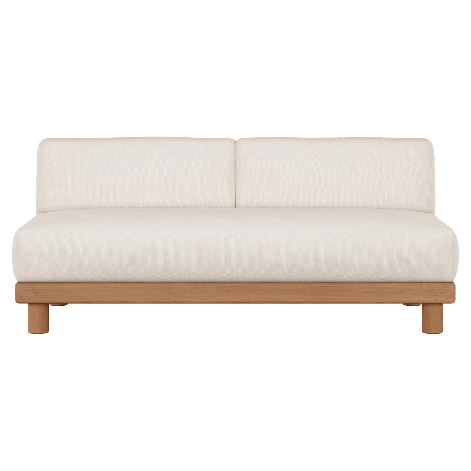 Monocle Outdoor 2 Seater Modular Sofa - White